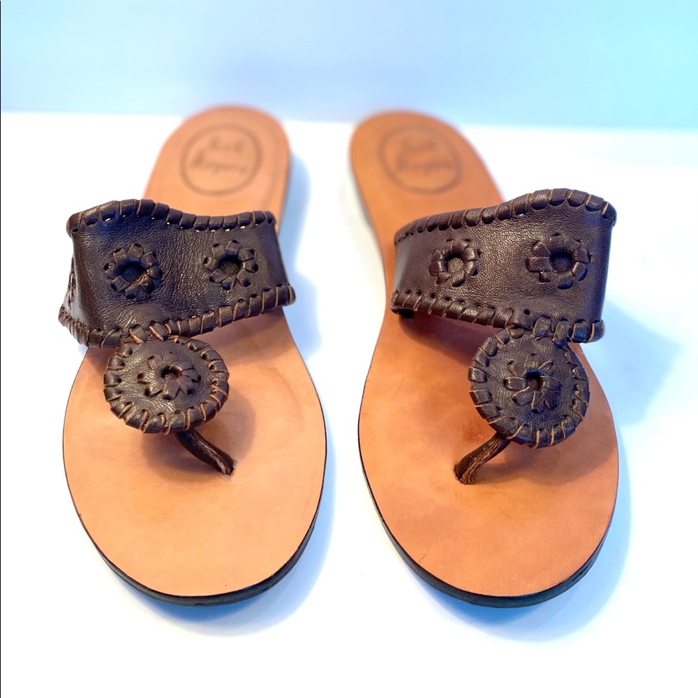 Jack Rogers Brown Sandals Size 6.5